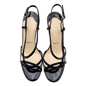 Christian Louboutin patent leather strappy sandal